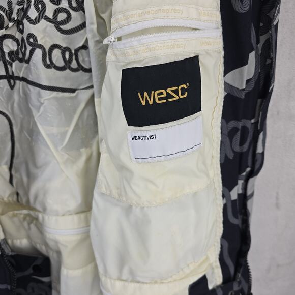 WESC Hooded Jacket Mens Medium Lester Lasso AOP Y2K Snowboard Skater Vintage - Picture 12 of 16